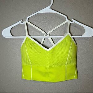 Aerie Green Seamless Longline Corset Sports Bra Women’s Size Small